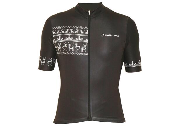 Nalini Optimus trøye Sort Din "Ugly Sweater" Sykkeltrøye 