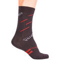 Velotoze Merino Sokker Sort/R&#248;d L-XL