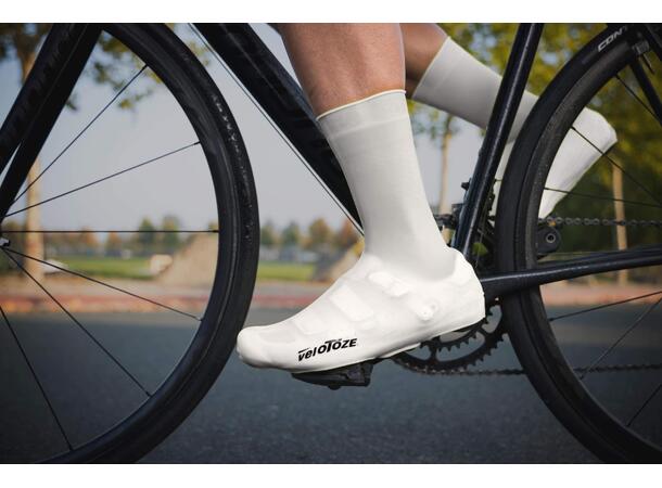 Velotoze Silicone Skotrekk Hvit S 