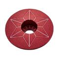 Supacaz Star Capz Anodisert Top Cap R&#248;d
