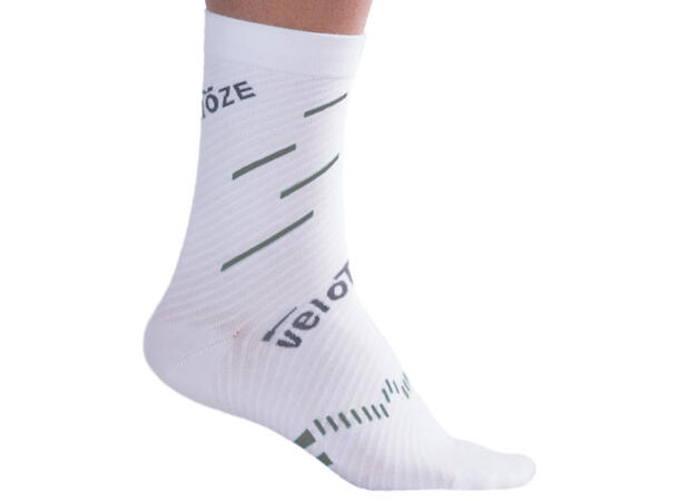 Velotoze Active Sokker Hvit/Grå S-M 