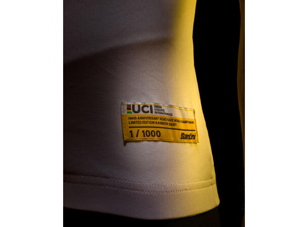 Santini UCI VM trøye Gold design XL 