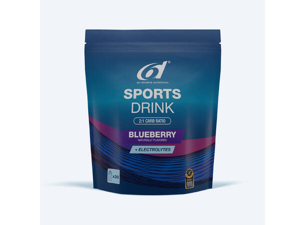 6d Sports Drink, 1kg Blåbær 