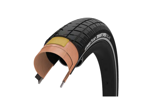 Goodyear Transit Speed 40 mm, Sort/Refleks, Urban 