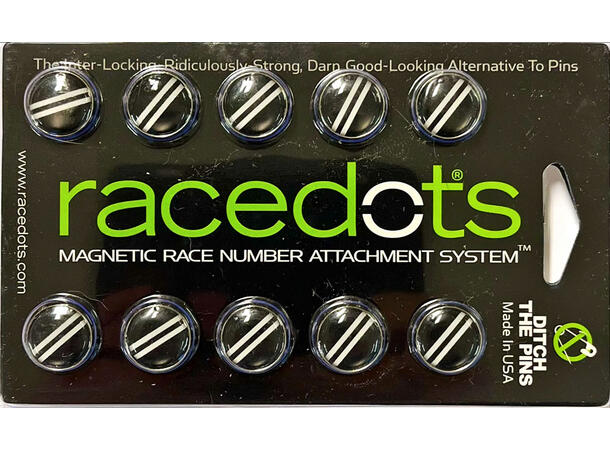 RaceDots magneter, 10-pakk - Striper 