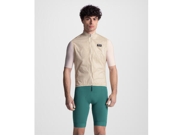 Santini RTR Vindtett vest Cappuccino str. 2XS 