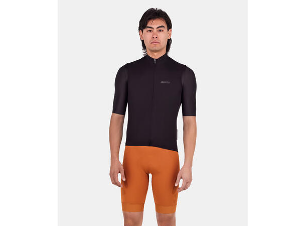Santini RTR Vindtett vest, Sort Sort str. L 