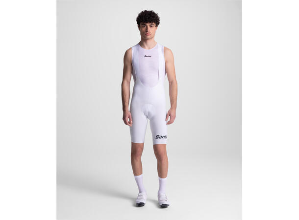Santini Unico Edge Sykkelshorts Hvit str. XL 