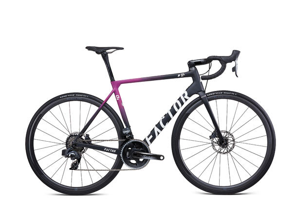 Factor O2 Disc Performance Midnight Pink SRAM Rival, Fulcrum Rapid RED 5 hjul 
