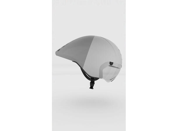 KASK Mistral Tempohjelm, hvit/grå/gul M 