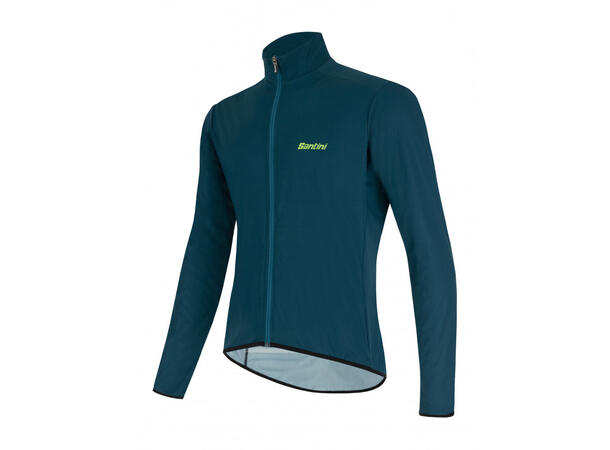 Santini Nebula Tynn Vindtett Jakke Teal M 