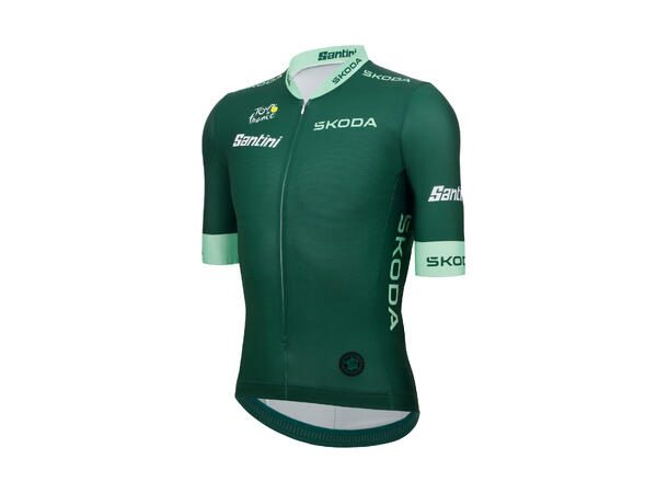 Santini Tour de France Ledertrøye Grønn M 