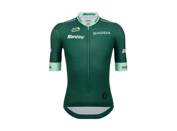 Santini Tour de France Ledertrøye Grønn M 