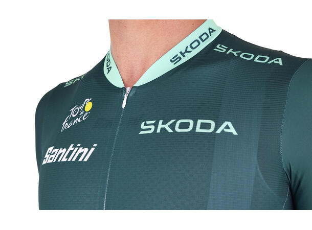Santini Tour de France Ledertrøye Grønn M 