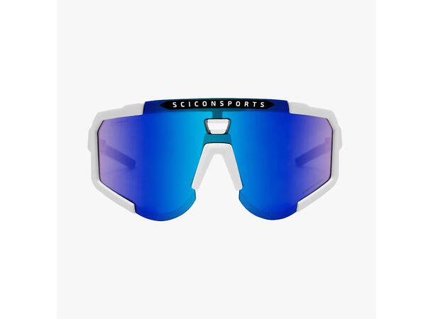 Scicon Aeroscope Solbriller White Gloss/Multimirror Blue 