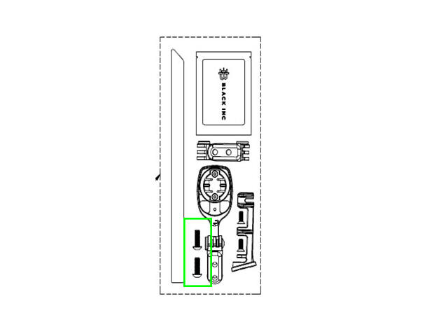 Skrue for Black Inc V10 frontfeste 122-A442BSF-BK