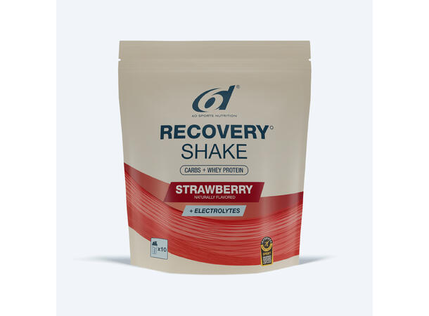 6d Recovery Shake Jordbær, 850 g 
