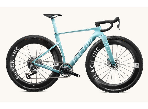 Factor Elara Aero Grussykkel, Blå 56, SRAM Force XPLR 1x13, Wattmåler 