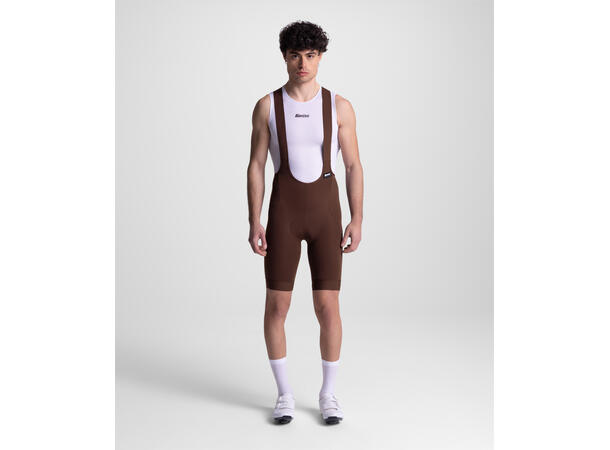 Santini RTR Sykkelshorts Mørk Brun str. L 