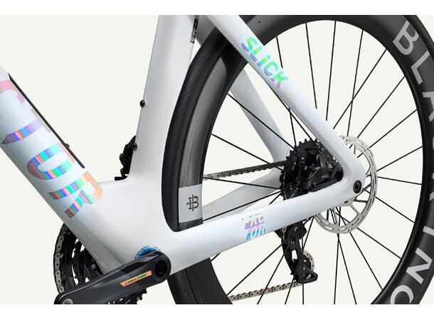 Factor Slick Triatlon- og temposykkel 54, Hvit, Force, Wattmåler 