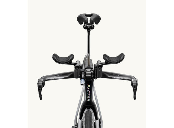 Factor Slick Triatlon- og temposykkel 54, Hvit, Force, Wattmåler 