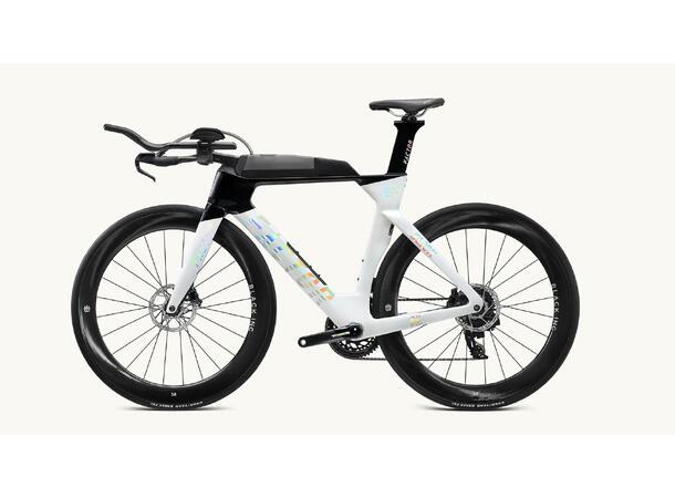 Factor Slick Triatlon- og temposykkel 54, Hvit, Force, Wattmåler 