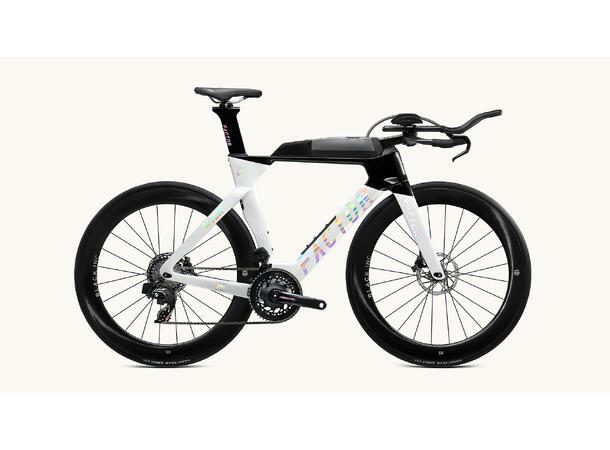 Factor Slick Triatlon- og temposykkel 54, Hvit, Force, Wattmåler 