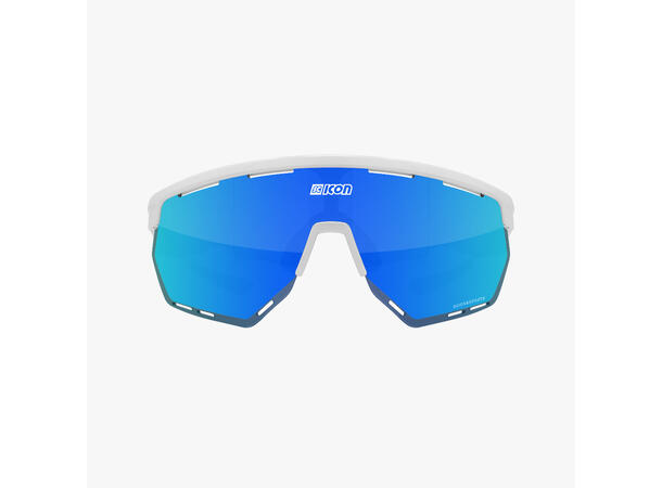 Scicon Aerowing Solbriller White Gloss/Multimirror Blue 
