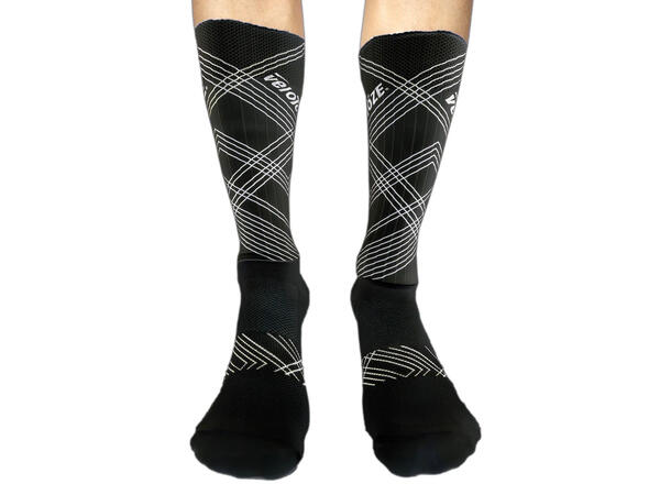 Velotoze Aerosokker, X-Tall Sort L-XL 